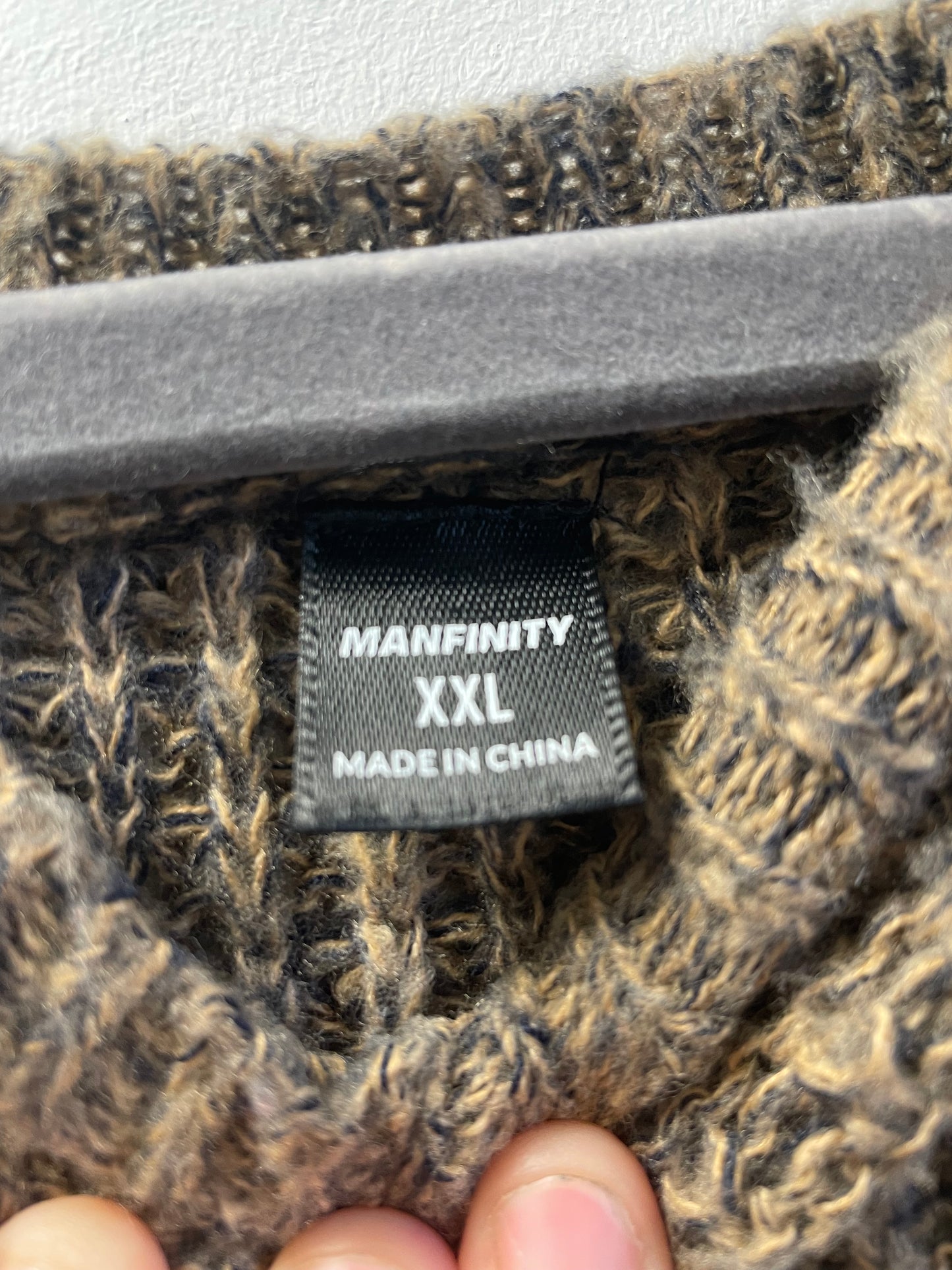 XXL acrylic chunky knit jumper by Manfinity