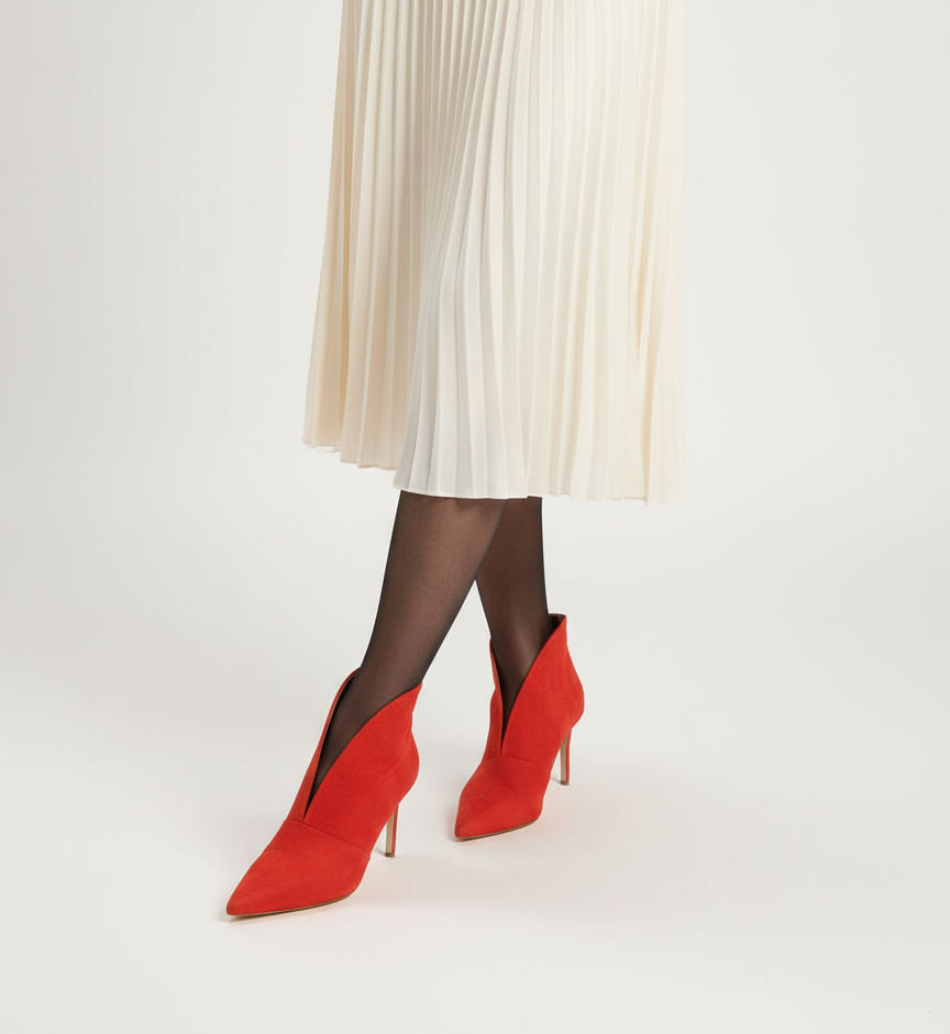 Forget Blue Suede Shoes, This Season We're All About the Red Suede Boots!