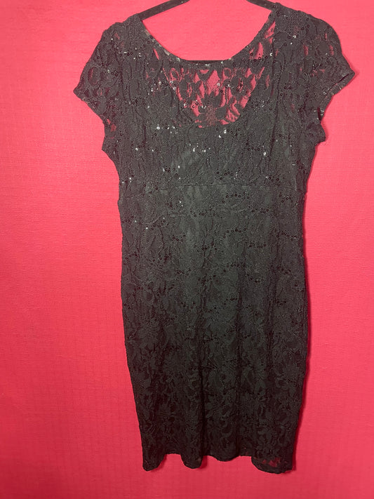 Size 8/10 Scarlet Lace sequin little black Dress