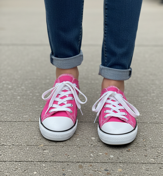 Size 6 brand new Pink deck shoes by New Look