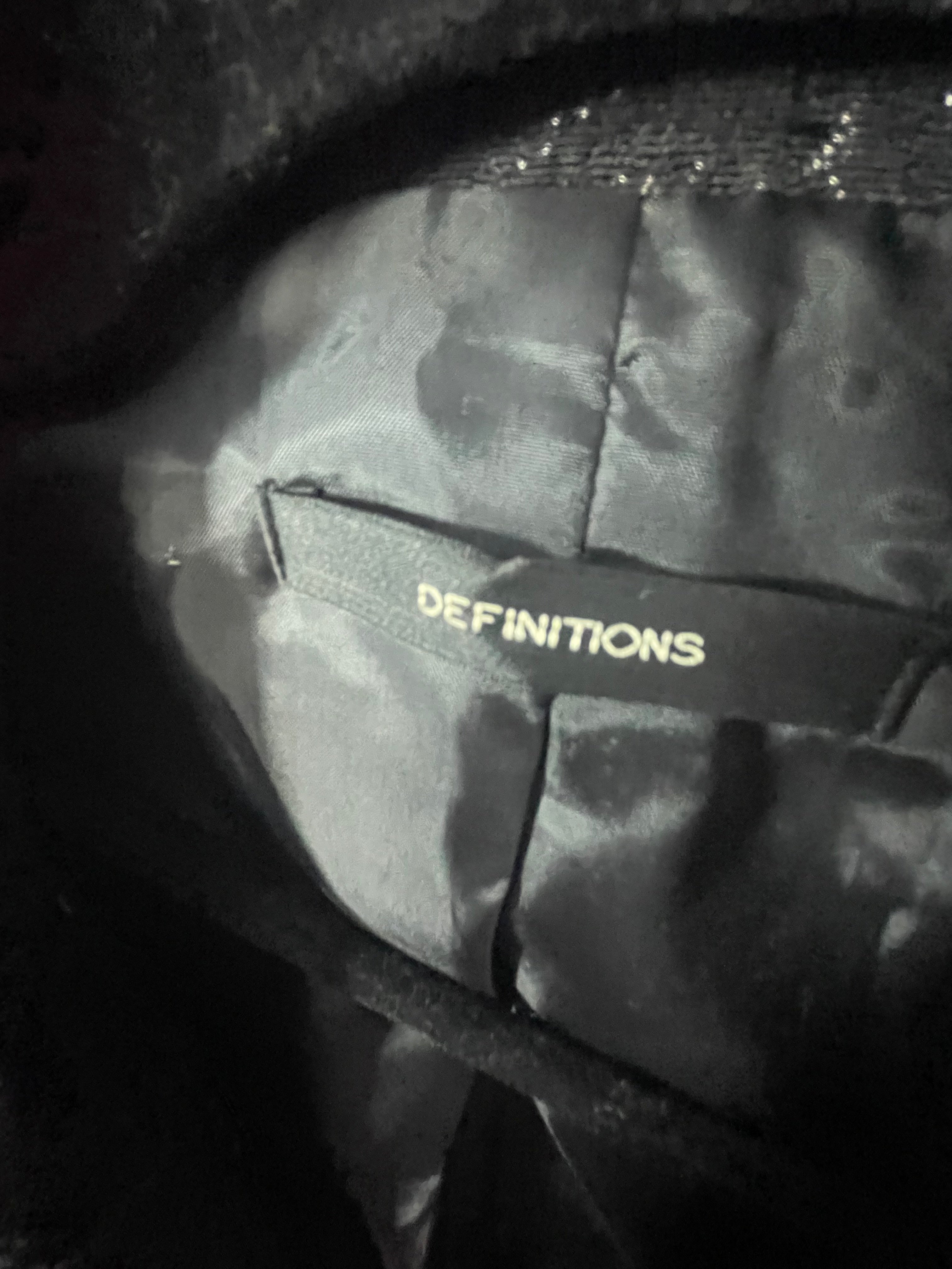 Definitions Black Lurex Circles Blazer Size 14