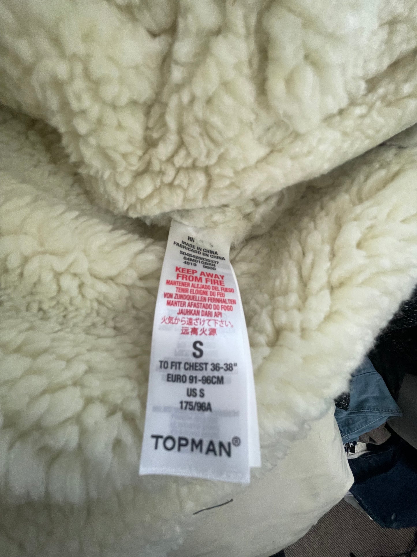 Men's Size S faux suede taupe flight jacket brand new by Topshop