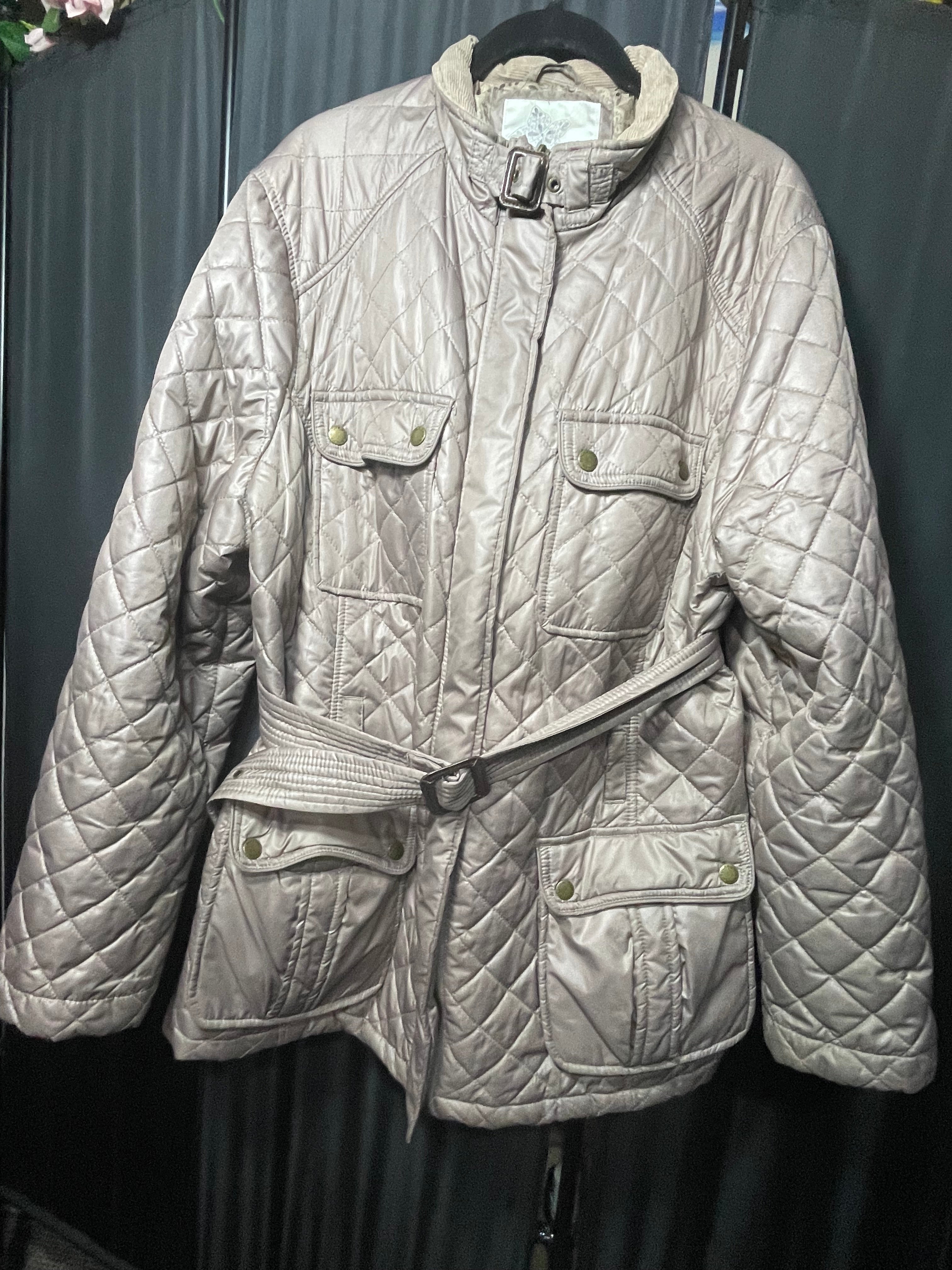 Quilted beige coat by John Rocha