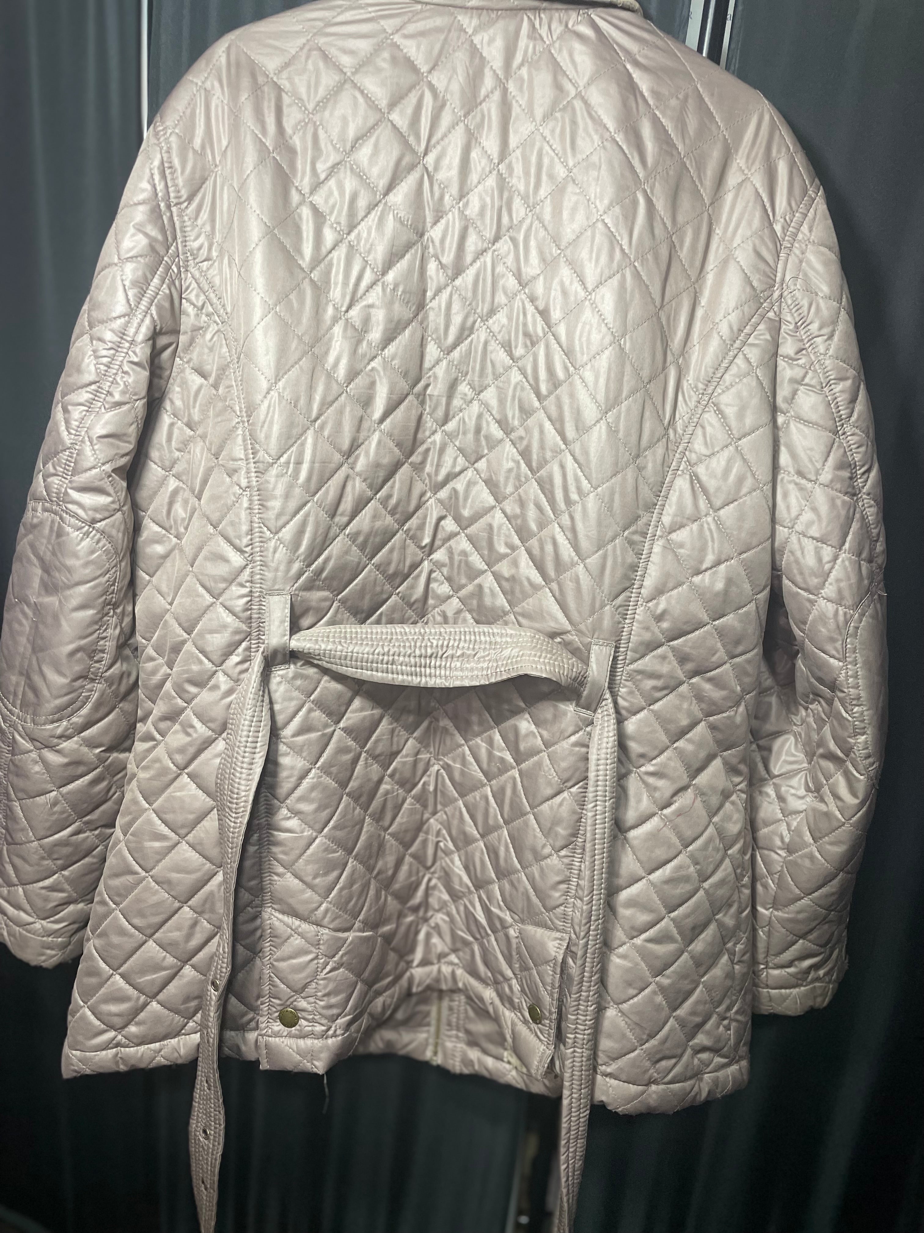 Quilted beige coat by John Rocha