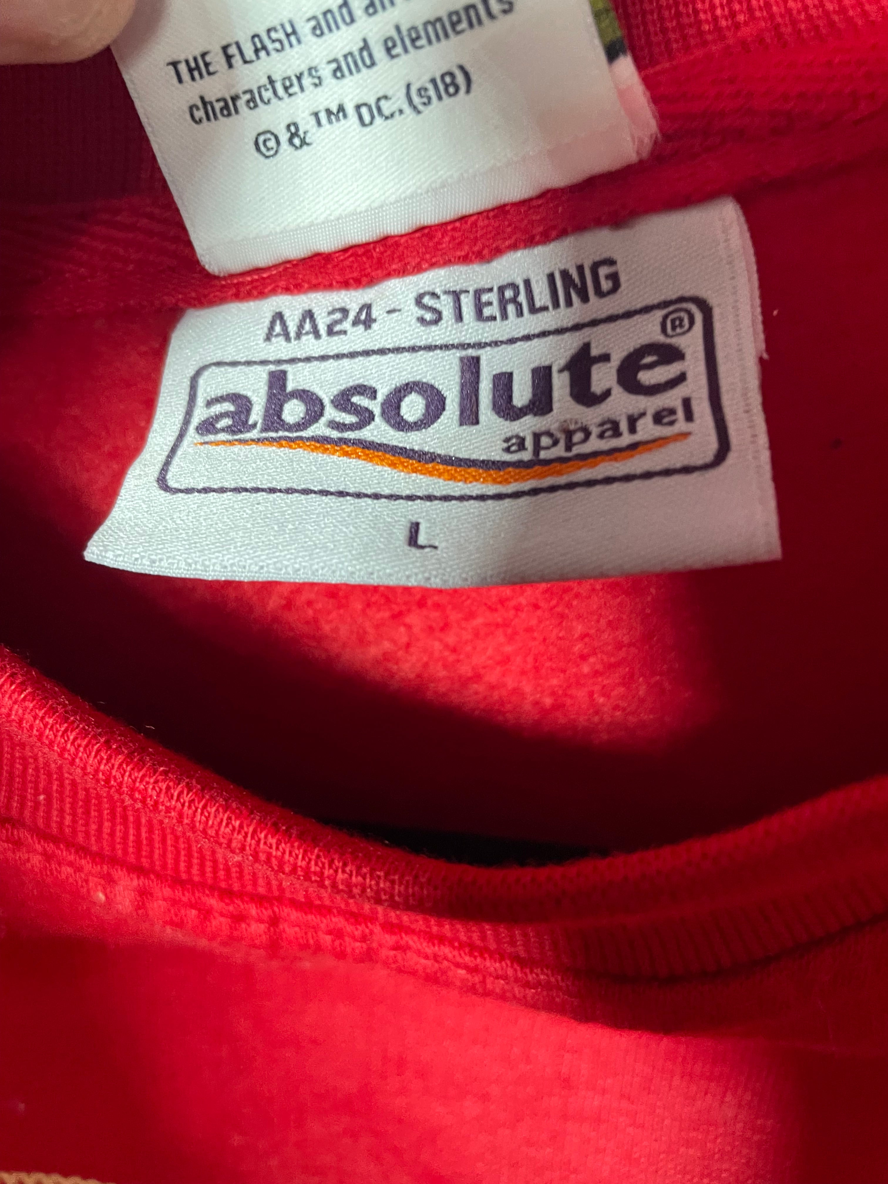 Absolute Size L rare The Flash Xmas sweatshirt 🌲