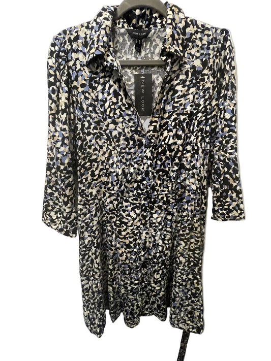 Size 14 abstract blue dots Dress