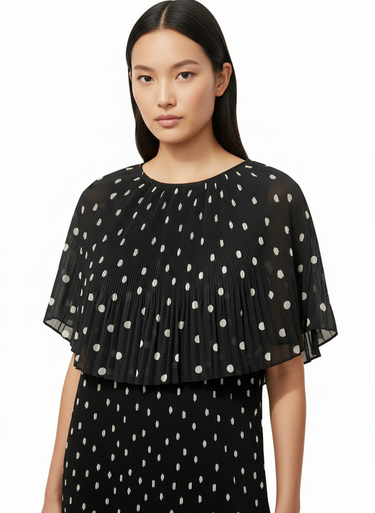 Size 10 Polka dot plisse dress